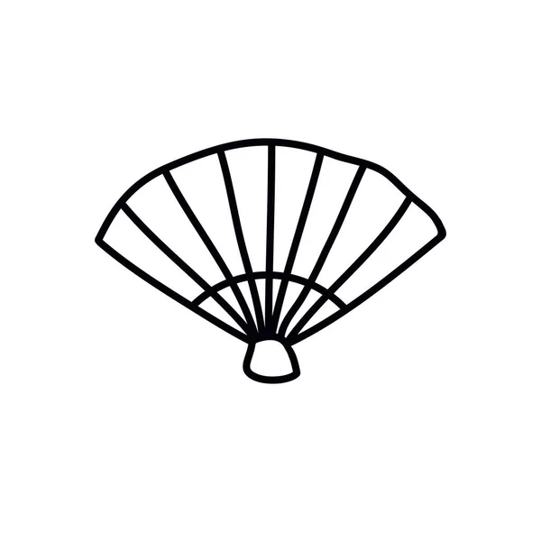 Ikona čmáranice ventilátoru, vektorová ilustrace — Stockový vektor