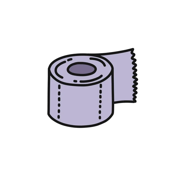 Туалетний папір каракулі значок, Векторні ілюстрації — стоковий вектор