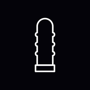 vibratör seks oyuncağı vektör simgesi, vektör renk illüstrasyonu