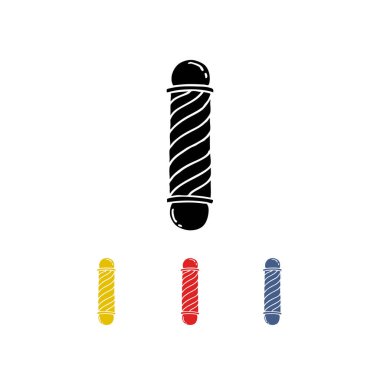 berber direği karalama simgesi, vektör rengi çizimi