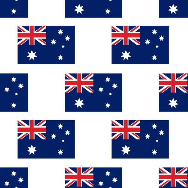 Drapeau Australie Motif Sans Couture Illustration Vectorielle Couleur — Image vectorielle