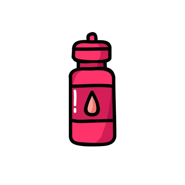 Иконка Водяной Бутылки Векторная Цветная Иллюстрация — стоковый вектор