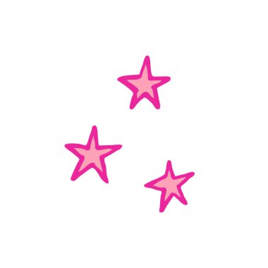 yıldızlar simge karalar, vektör renk çizimi