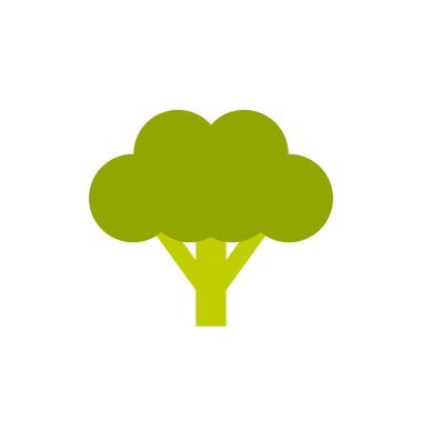 brokoli simgesi, vektör rengi çizimi