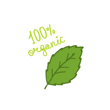 stevia doodle simgesi, vektör rengi çizimi