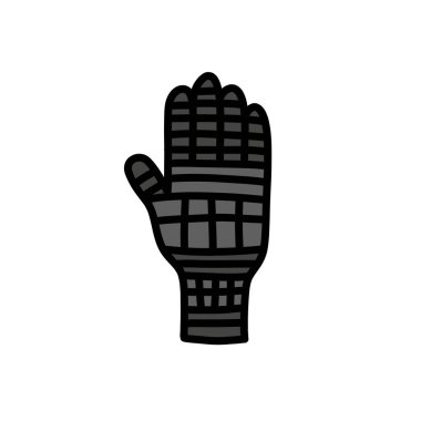 Dış iskelet karalama simgesi, vektör illüzyonu