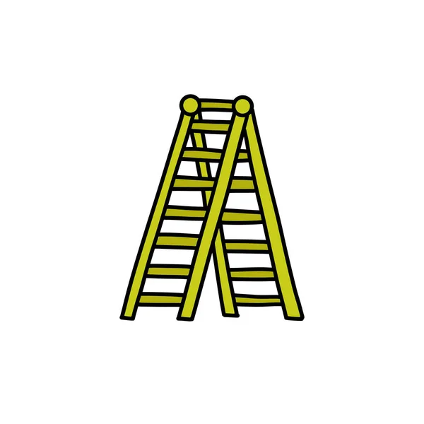 Treppen Doodle Symbol Vektorillustration — Stockvektor
