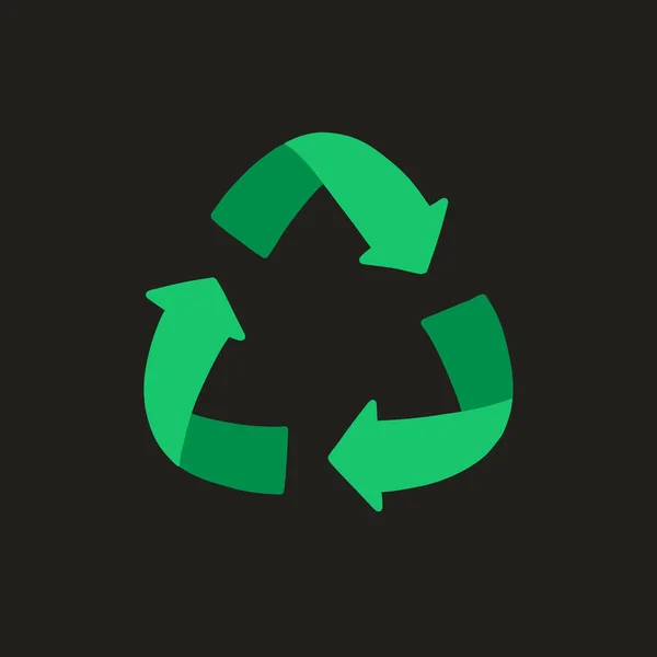 recycling symbol doodle icon, vector illustration