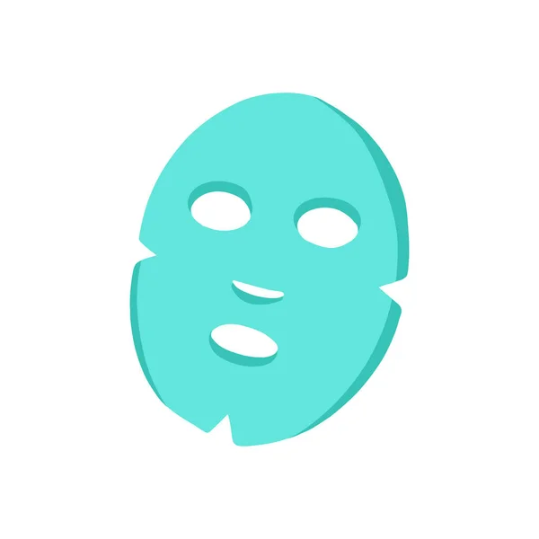 Face Sheet Mask Doodle Icon Ilustração Vetorial —  Vetores de Stock