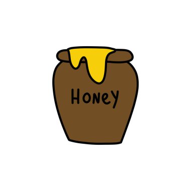 bal karalama ikonu, vektör renk çizimi