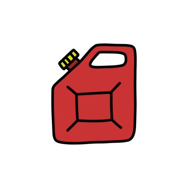 Kutu karalama simgesi, vektör renk çizgisi çizimi