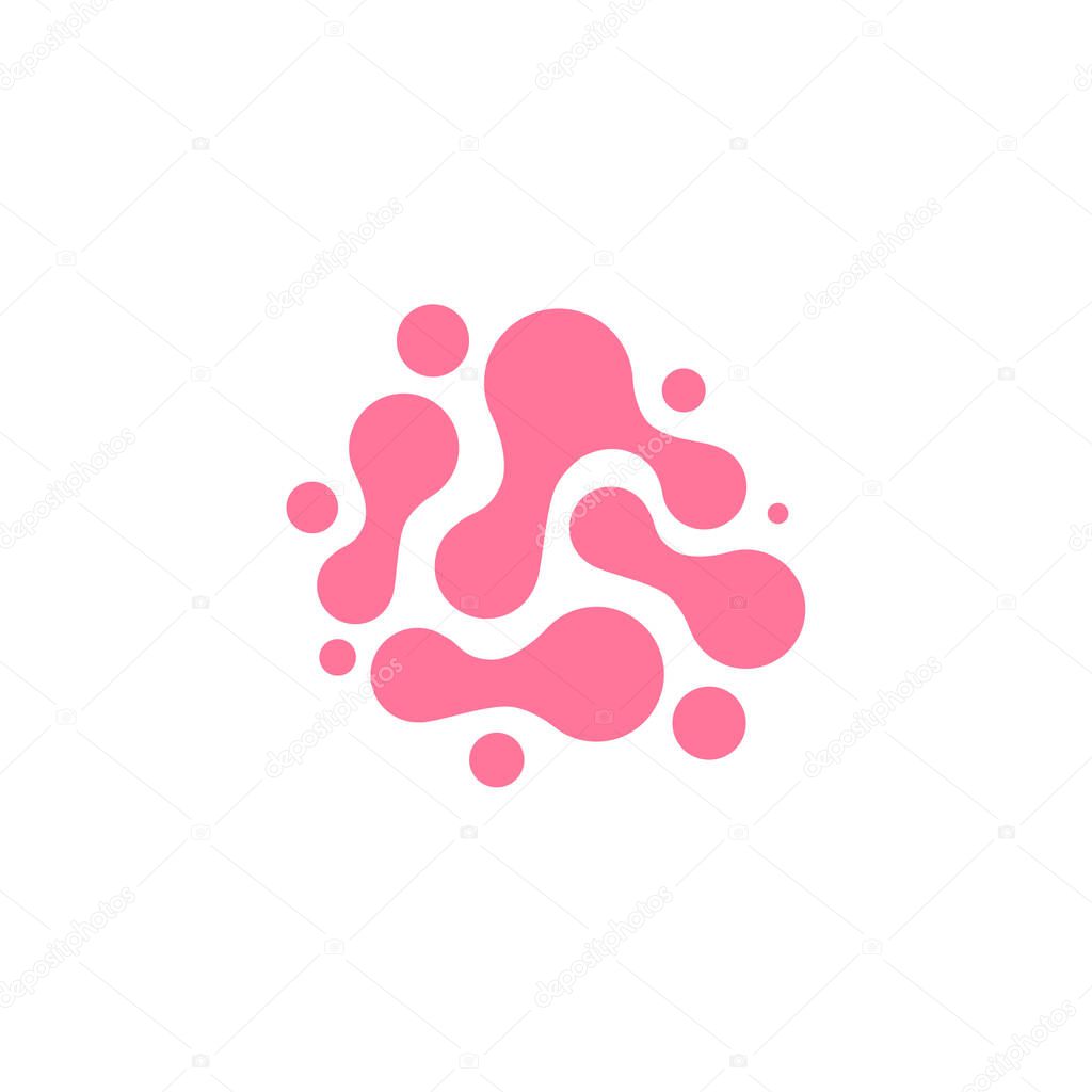 probiotics flat icon, vector illustration