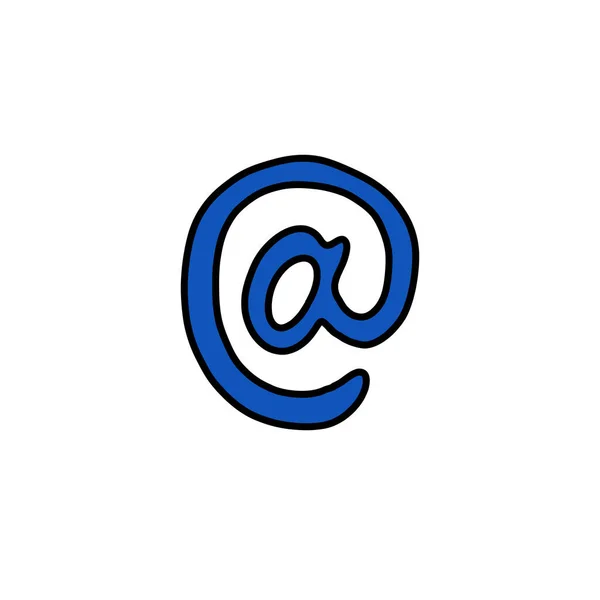 Символ Інтернет Каракулі Значок Векторні Ілюстрації — стоковий вектор