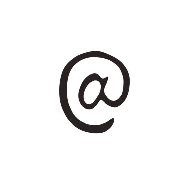 işaret karalama simgesi, vektör çizimi