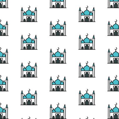 Cami pürüzsüz karalama deseni, vektör illüstrasyonu