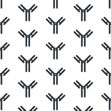 antikor immünoglobulin pürüzsüz desen, vektör renk çizimi