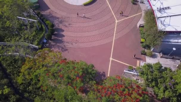 Hong Kong Tsing Puente Azul Cielo Dron — Vídeos de Stock