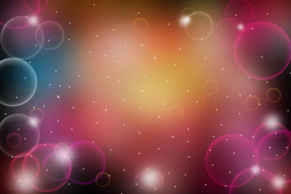 Abstracte Bokeh 2021 Concept Kleurrijke Bokeh Bubbels Achtergrond Voor Gelukkig — Stockfoto