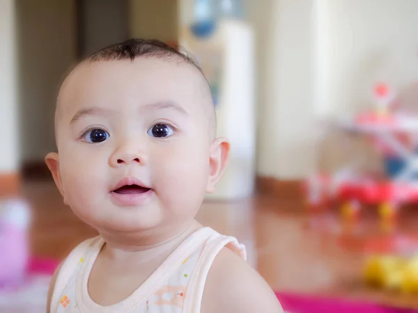 Portrait Child Little Boy Months Old Have Have Teeth Blur — Stock Photo, Image