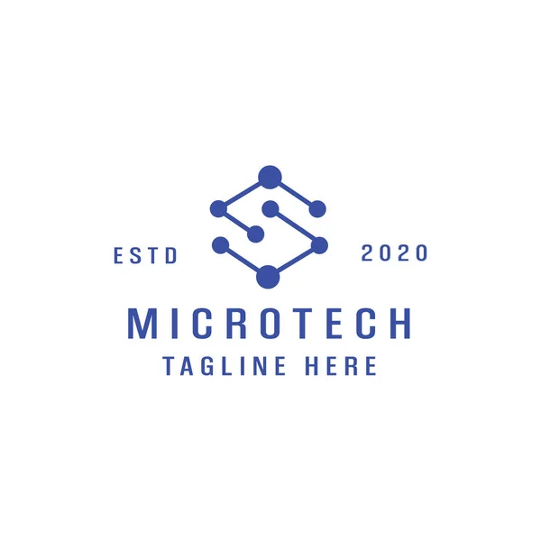 Micro Tech Teknoloji logo vektör uygulama simgesi bağlantısı