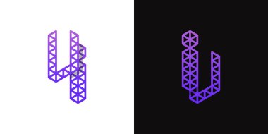 IV ve VI Polygon Logosu, IV veya VI harfli çokgen ile ilgili işler için uygundur.