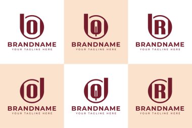 BO BQ BR DO DQ DR Logo Monogramı, OB QB RB OD QD RD baş harfleri