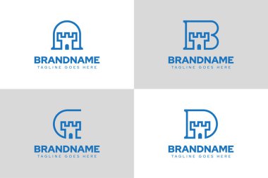 A B C D harfi. Kale logosu. Güç, güvenlik ve istikrarı simgeliyor.