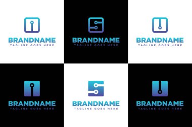 Harf N S U Teknoloji Logosu, yenilik, ilerleme ve dijital bağlantıyı sembolize ediyor