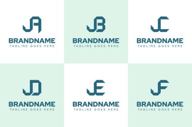 JA JB JC JD JE JF Logo Monogram Set, AJ BJ CJ DJ EJ baş harfleri
