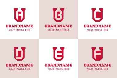 UA UB UC UD UE UF Monogram Logosu, AU BU CU DU AB 'nin baş harfleri