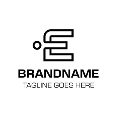 El Monogram Logosu harfleri, El veya IE baş harfleri olan her marka için uygundur.