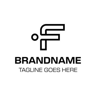 FI Monogram Logosu Harfleri, FI veya IF harfleri olan her marka için uygundur.