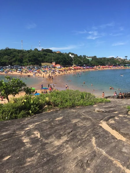 Una Bella Giornata Estiva Sulla Spiaggia Setiba — Foto Stock