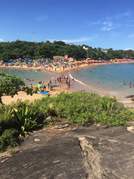 Krása Zábava Pláži Setiba Guarapari Espirito Santo Brazílie — Stock fotografie