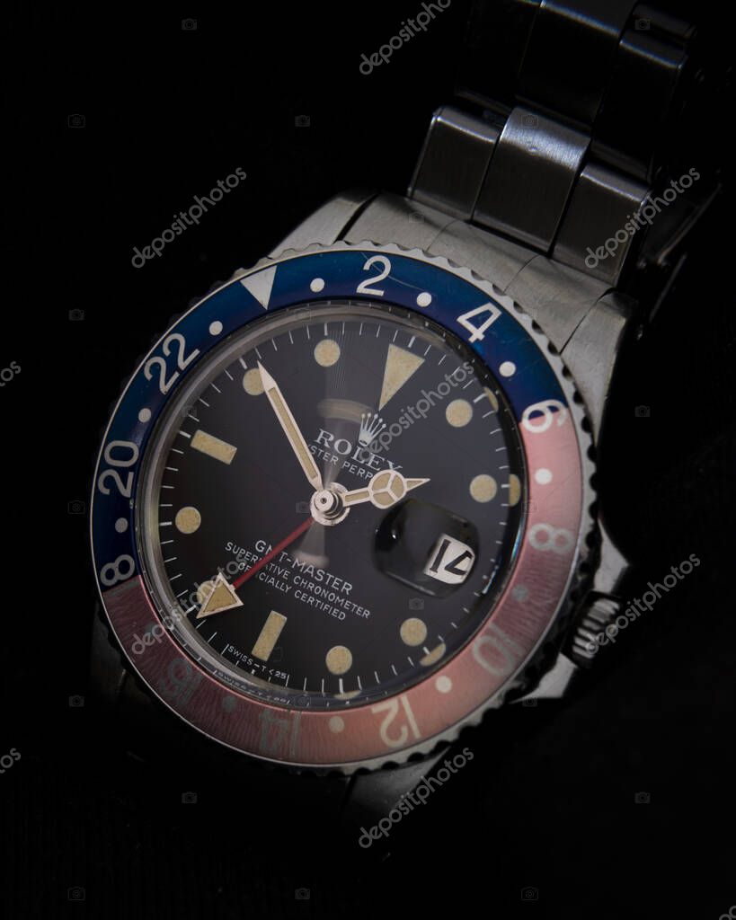 Vintage Rolex 1675 GMT wrist watch. High quality photo