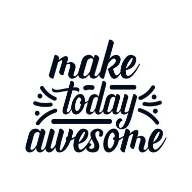 Harika bir gün olsun. El çizimi tipografi poster tasarımı. Premium Vektörü.