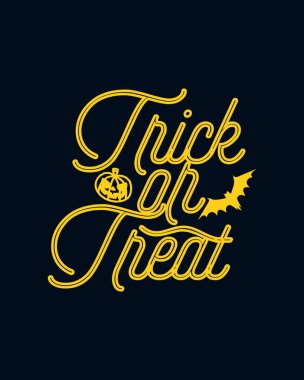 Şeker mi şaka mı? El çizimi tipografi poster tasarımı. Premium Vektörü.