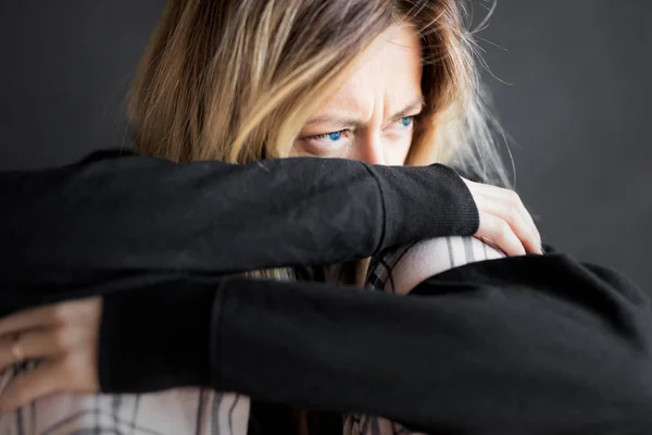 Eyes Sad Woman — Stock Photo, Image