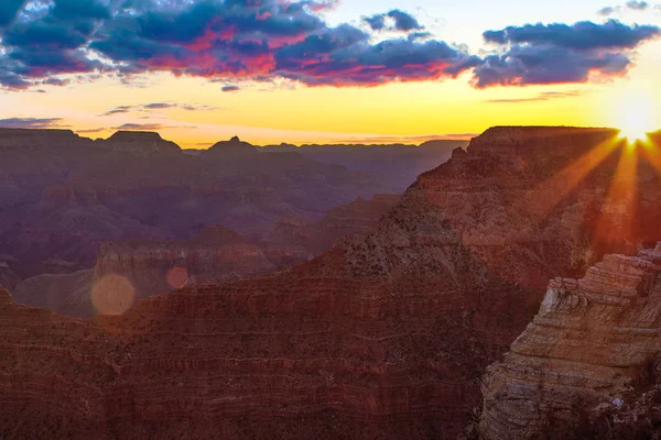 Imagem Inspiradora Grand Canyon Durante Nascer Sol — Fotografia de Stock