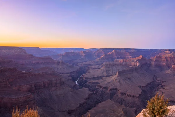 Úžasný Obraz Sunrise Grand Canyon Hermest Stezka — Stock fotografie