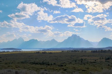 Grand Tetons Aralığı Güzel Manzara