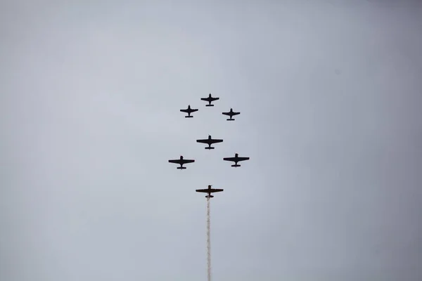 Formação Aviões Dia Anzac — Fotografia de Stock