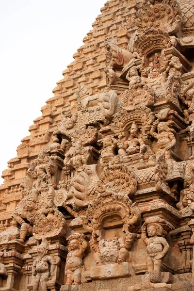 Indian temples with figurines and sculptures