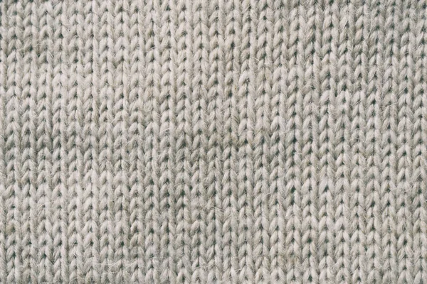 Grey Knitted Background Surface Wool Texture Copy Space Your Text — Stock Photo, Image