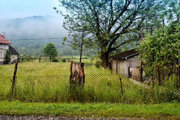 Old abandoned and rickety fence. For rural and regional themes