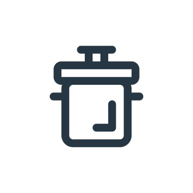 Mutfak konseptinden ot ikonu vektörü. İnce çizgili düzenlenebilir kabartma çizgisi. kullanım için pot lineer işareti web ve mobil uygulamalar, logo, yazdırma ortamı.