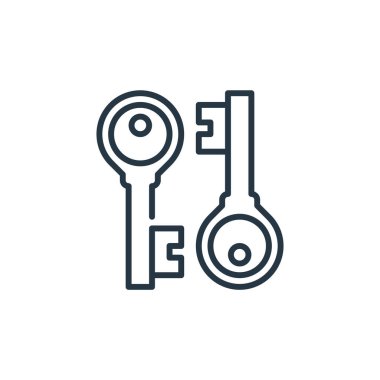 Siber güvenlik kavramından şifreleme ikonu vektörü. Şifreleme düzenlenebilir vuruşunun ince çizgisi. Web ve mobil uygulamalarda kullanmak için şifreleme doğrusal imzası, logo, yazdırma ortamı.