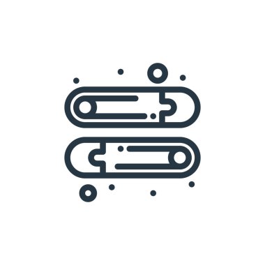 Bebek partisi konseptinden ikon vektörü. Düzenlenebilir iğne darbesinin ince çizgisi. Web ve mobil uygulamalar, logo ve yazdırma ortamlarında kullanım için doğrusal işaret.