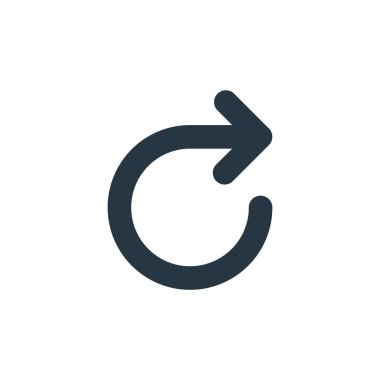 Simge vektörünü ok konseptinden yeniden yükle. Düzenlenebilir felcin ince bir çizgisi. Web ve mobil uygulamalarda kullanım için doğrusal işareti yeniden yükle, logo, yazdırma ortamı.