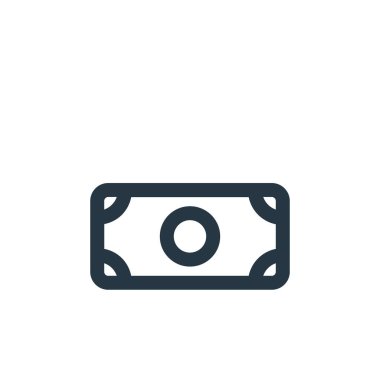 para ikonu vektörü iş konseptinden. Düzenlenebilir para vuruşunun ince çizgisi. para doğrusal işareti web ve mobil uygulamalarda kullanmak için, logo, yazdırma ortamı.